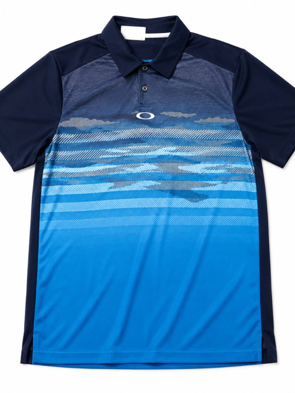 Oakley Men's blue Gradient Polo Shirt